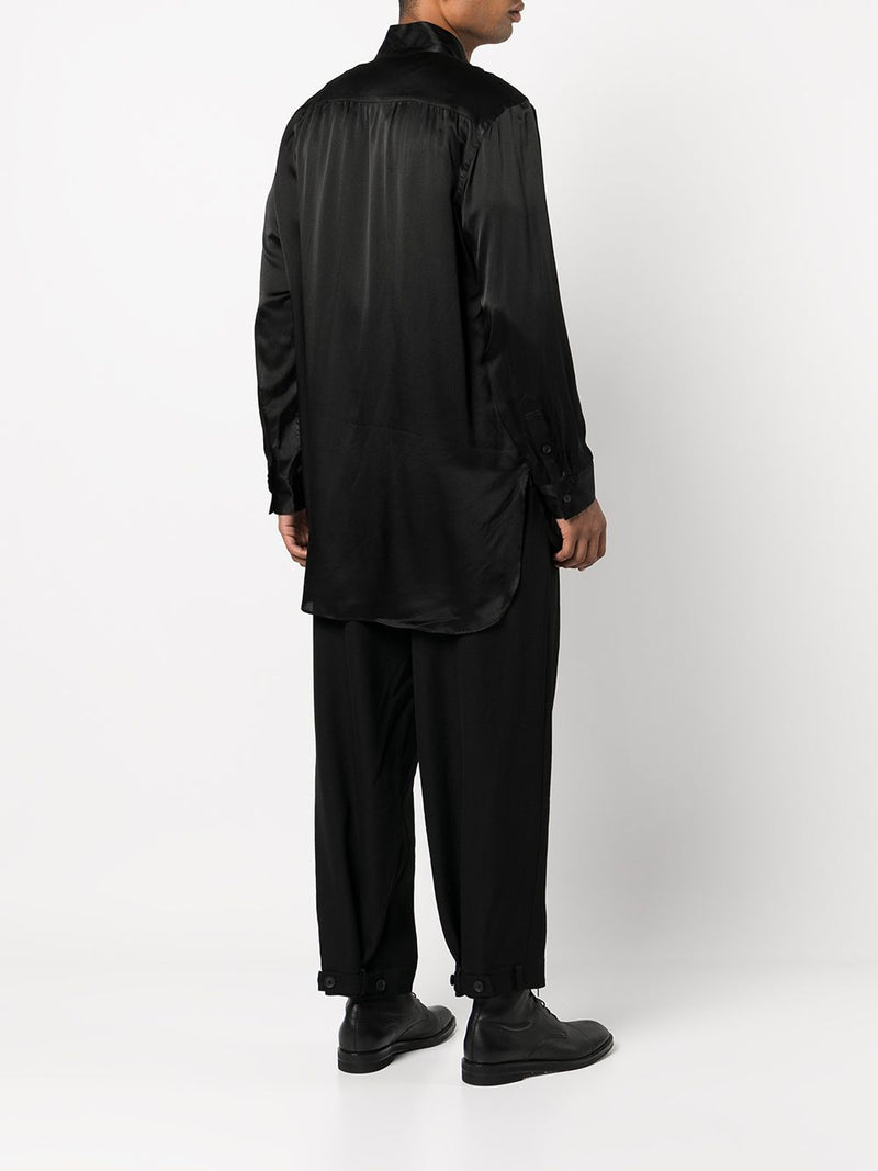 YOHJI YAMAMOTO POUR HOMME PAPER M PATTERN DOUBLE STAND UP SHIRT - NOBLEMARS