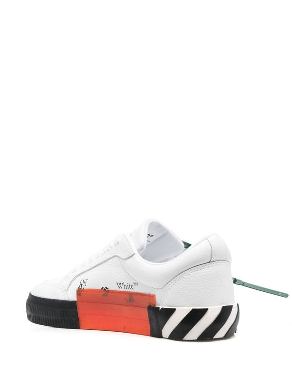 OFF-WHITE WOMEN LOW VULCANIZED LEATHER SNEAKERS - NOBLEMARS