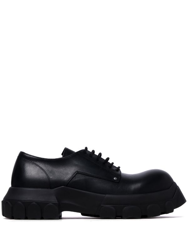 RICK OWENS Women Lace up Bozo Tractor Sneaks - NOBLEMARS