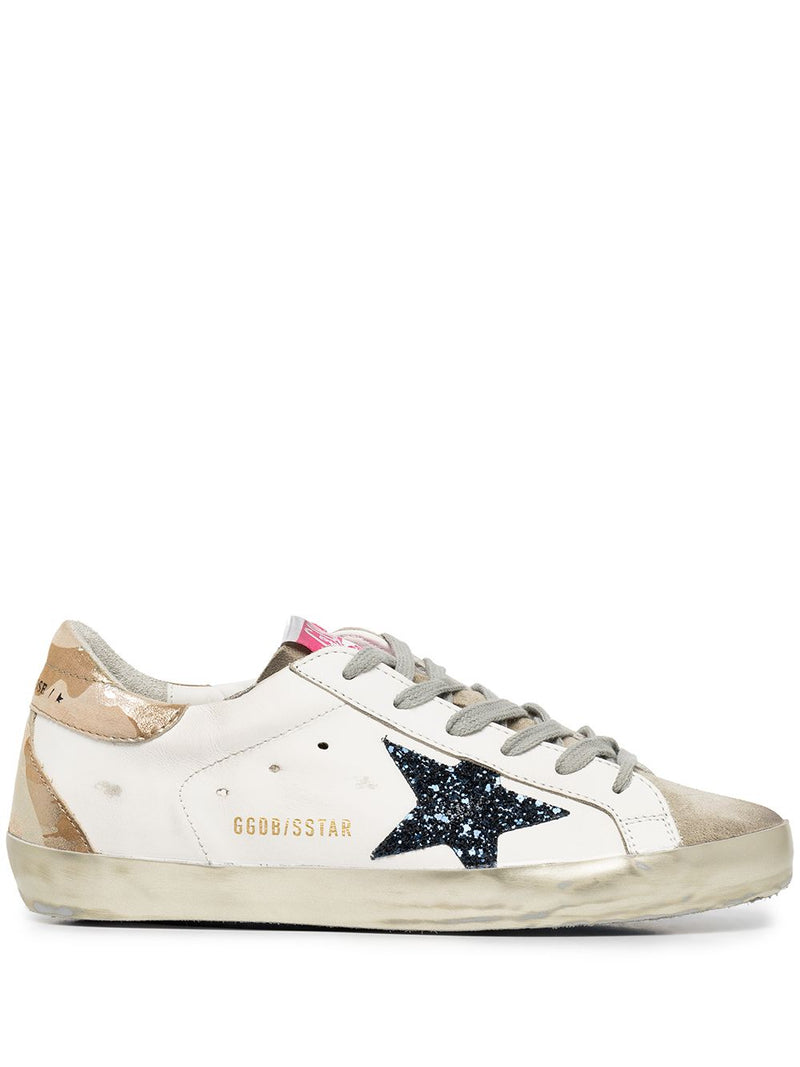 GOLDEN GOOSE WOMEN SUPER-STAR CLASSIC SNEAKERS WITH SPUR