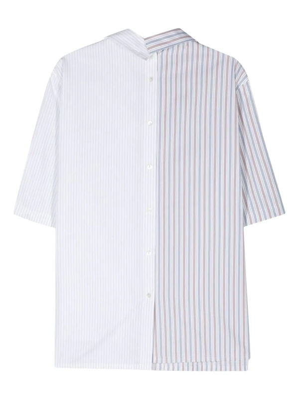 LANVIN Men Short Sleeve Asymmetric Shirt - NOBLEMARS