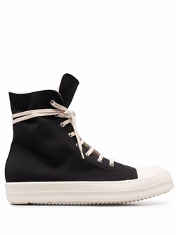 RICK OWENS DRKSHDW MEN RAMONES HIGH TOP SNEAKERS - NOBLEMARS