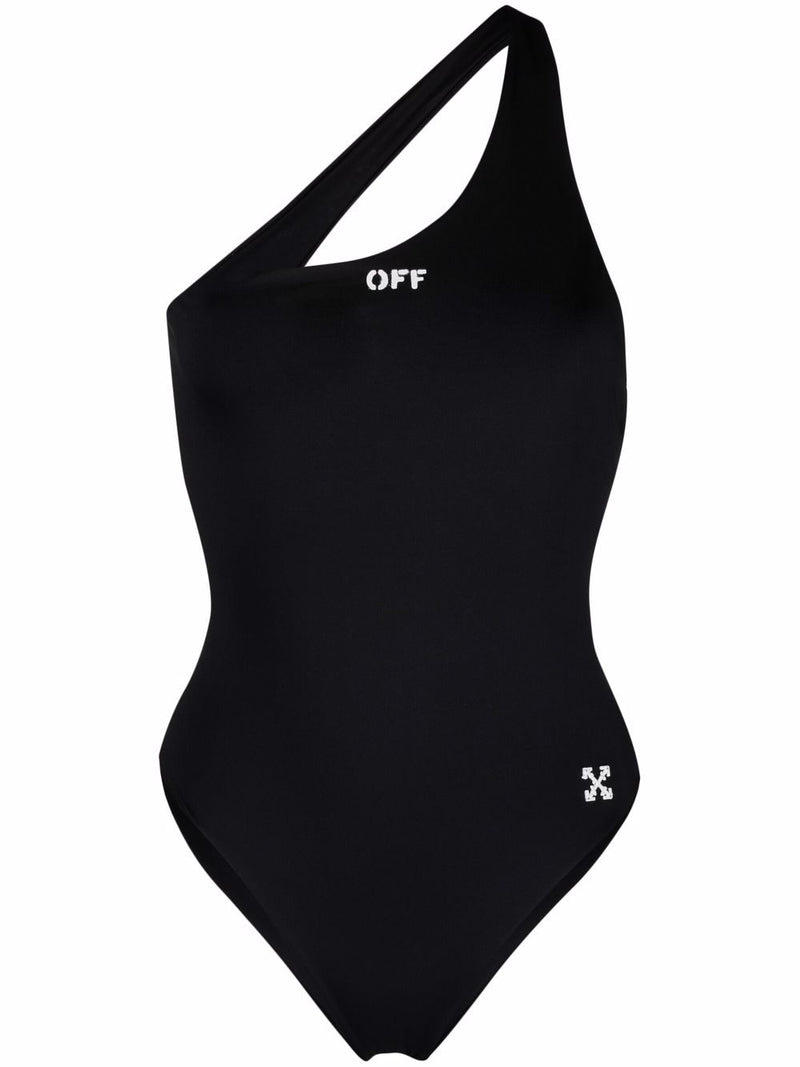 OFF-WHITE WOMEN OFF STAMP ONE SHOUL SWIMSUIT