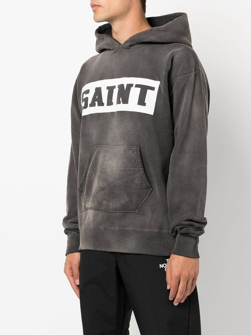 新品・L】SAINT MICHAEL HOODIE SPANNER ブラック - パーカー