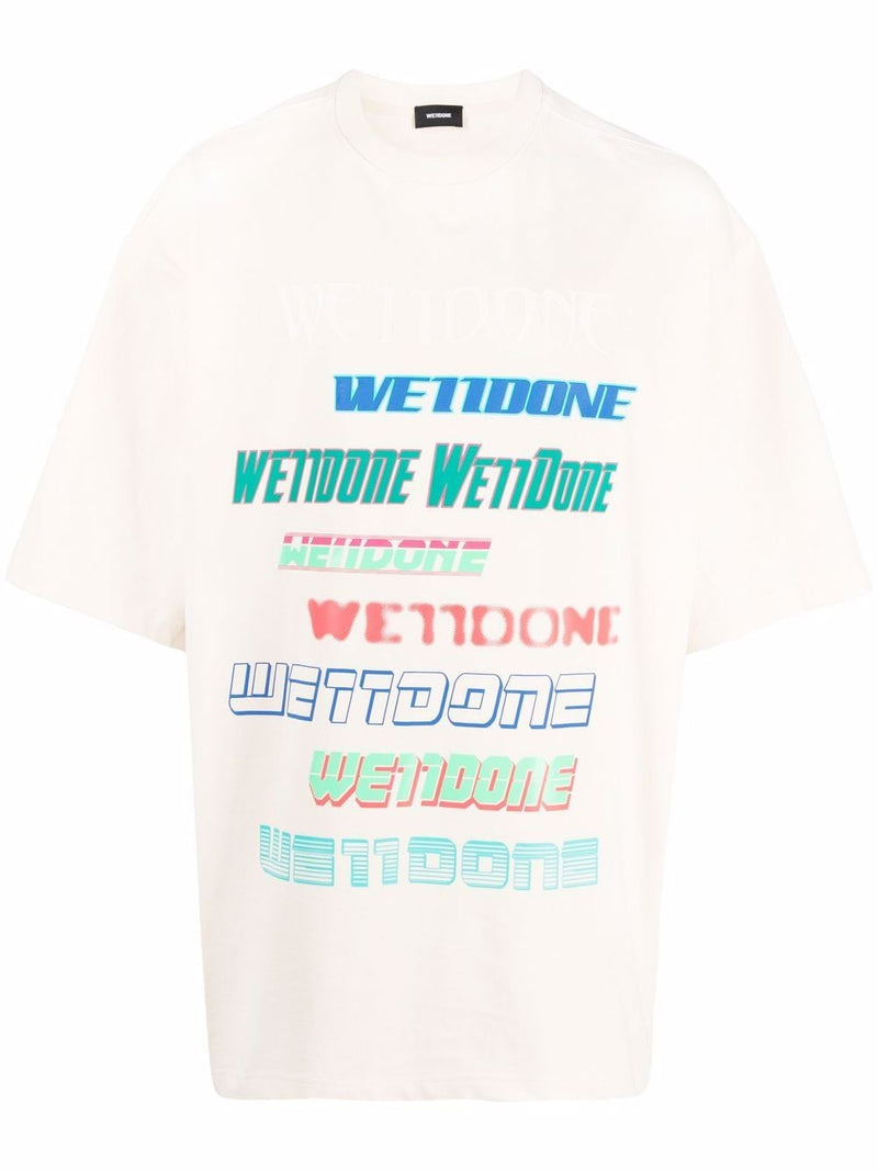 WE11DONE UNISEX MULTI LOGO T-SHIRT - NOBLEMARS