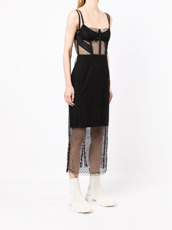 DION LEE WOMEN NET LACE LAYERED DRESS - NOBLEMARS