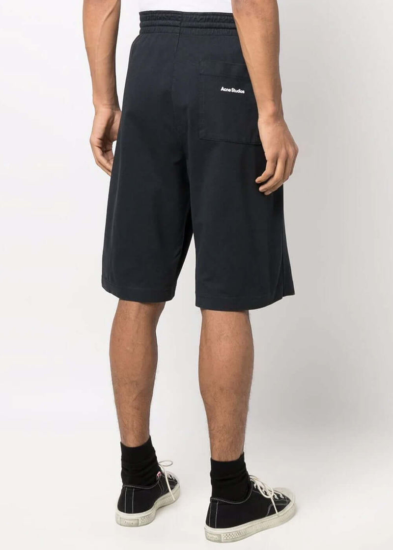 Acne Studios Black Cotton Sweat Shorts - NOBLEMARS