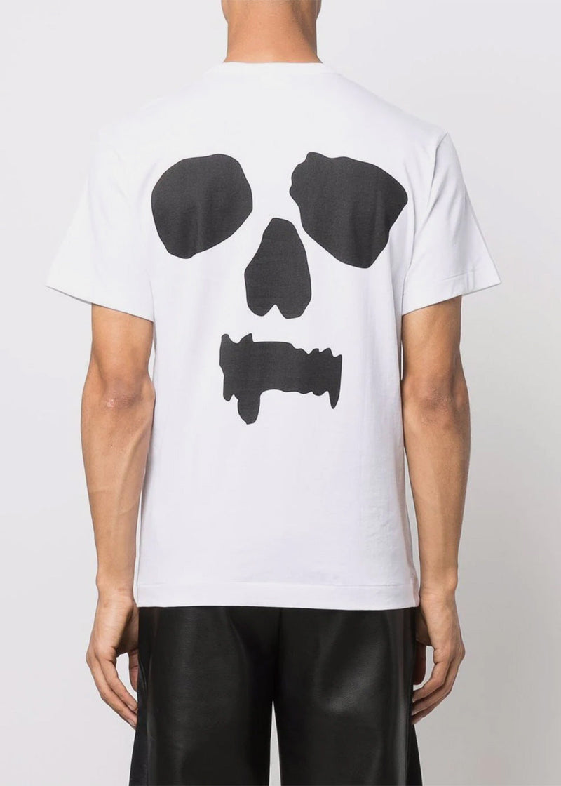 Comme des Garçons Homme Plus White Skull Print T-Shirt - NOBLEMARS