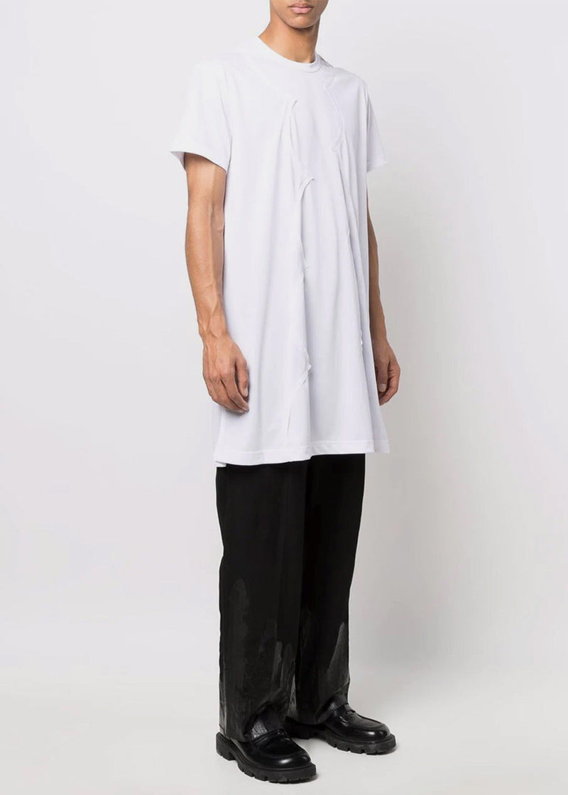 Comme des Garçons Homme Plus White Print Long T-Shirt - NOBLEMARS