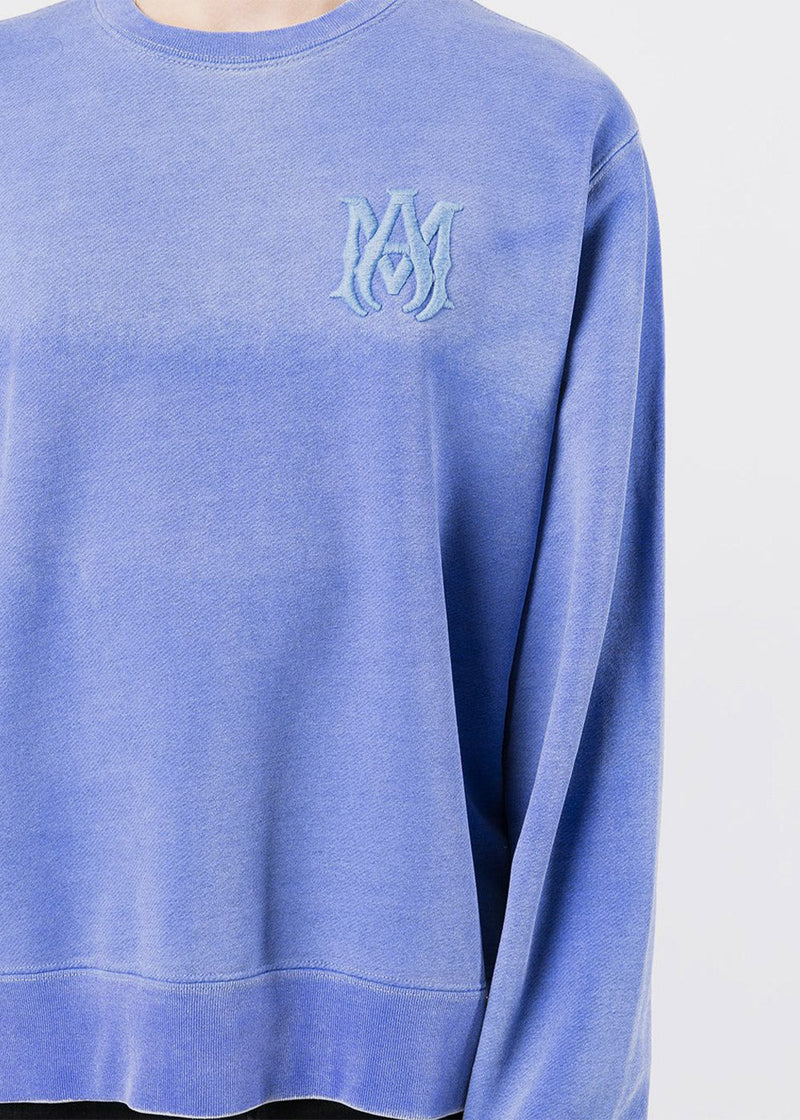 AMIRI Blue Tonal M.A. Sweatshirt - NOBLEMARS