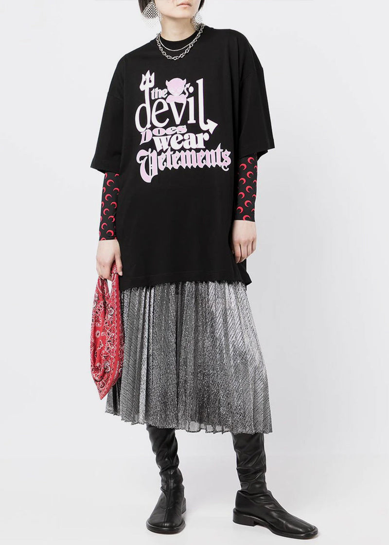 VETEMENTS Black 'Devil Does Wear Vetements' T-Shirt - NOBLEMARS