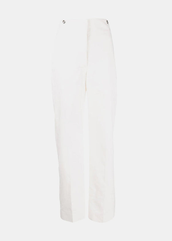 Lemaire Chalk High-Waisted Pants - NOBLEMARS