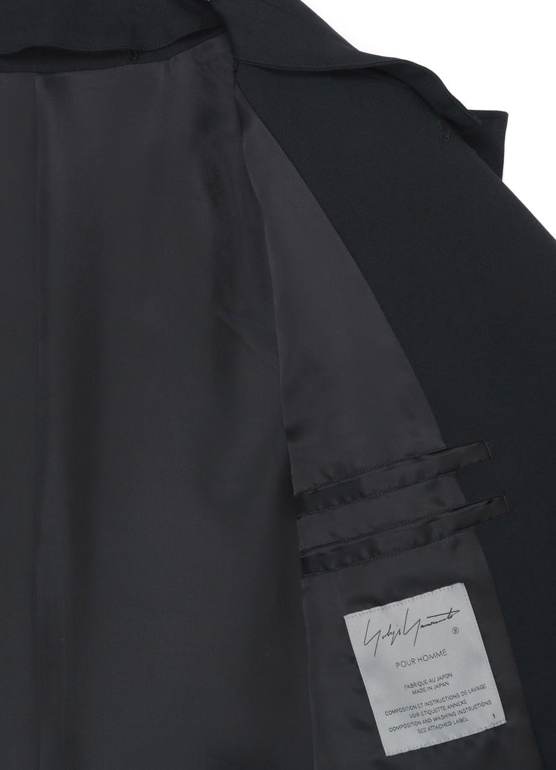 Yohji Yamamoto Pour Homme I-L Double Layered Stand Collar Jacket ...