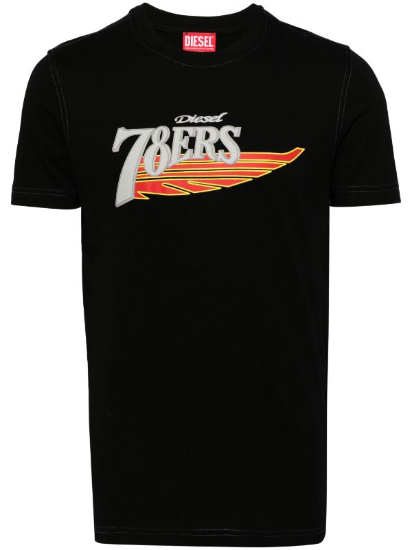 DIESEL Men 78ERS Logo T-Shirt - NOBLEMARS