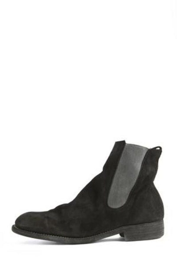 GUIDI 96 Calf Reverse Boots In Black - NOBLEMARS