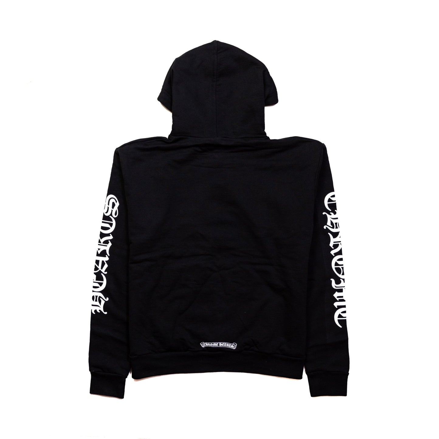 Chrome Hearts Vertical Logo FU Hood Hoodie Black