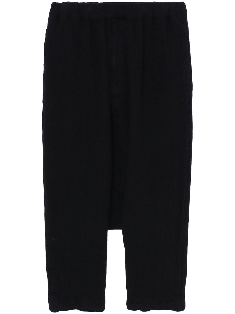 COMME DES GARCONS BLACK Women wool drop crotch trousers - NOBLEMARS