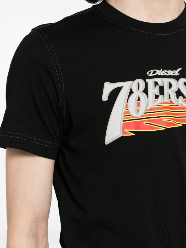 DIESEL Men 78ERS Logo T-Shirt - NOBLEMARS