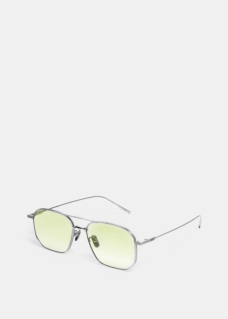 Gentle Monster Silver & Green SAILOR 02(GR) Sunglasses - NOBLEMARS