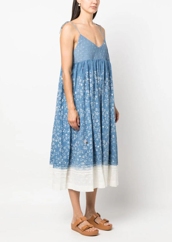 Story Mfg. Blue Daisy A-Line Dress - NOBLEMARS