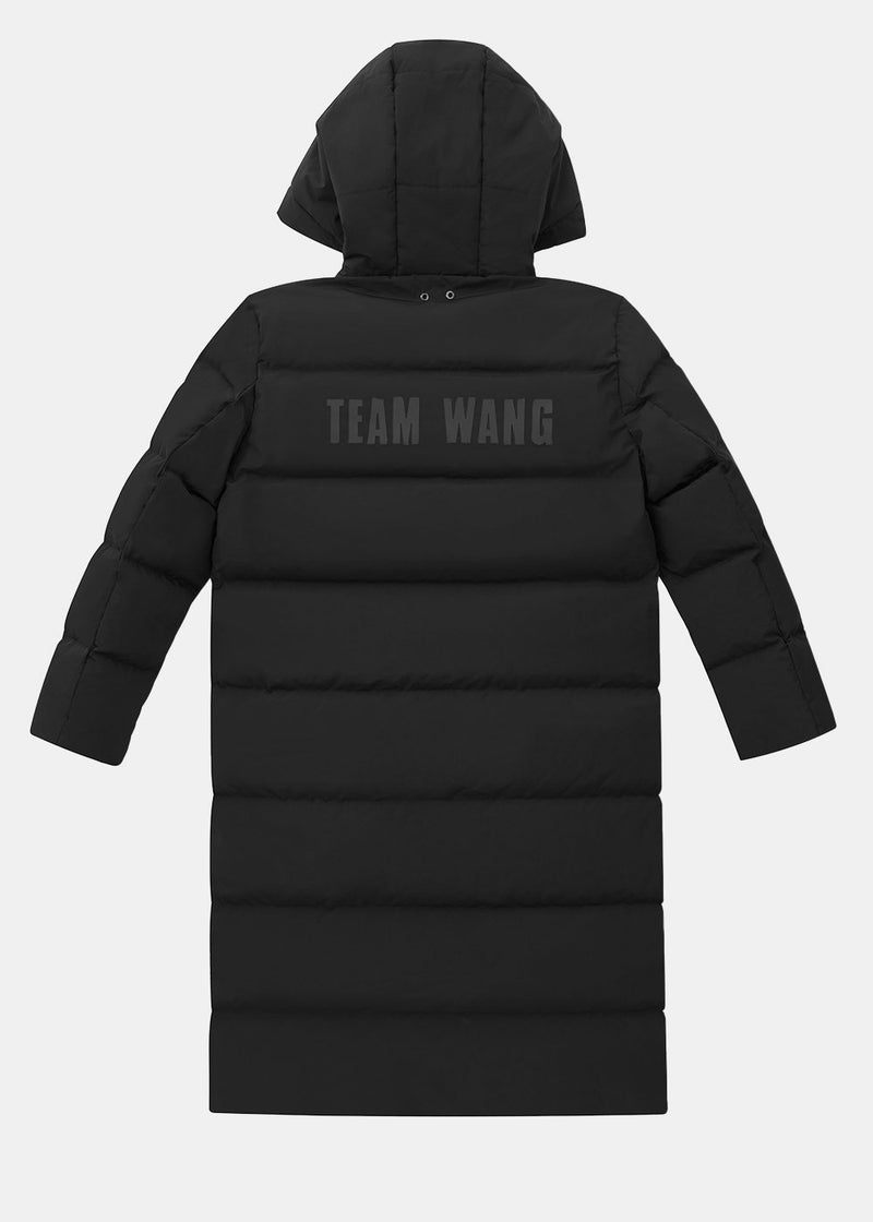 Team Wang Black Logo Down Coat - NOBLEMARS