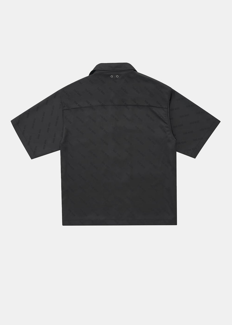 Team Wang Black Monogram Shirt - NOBLEMARS