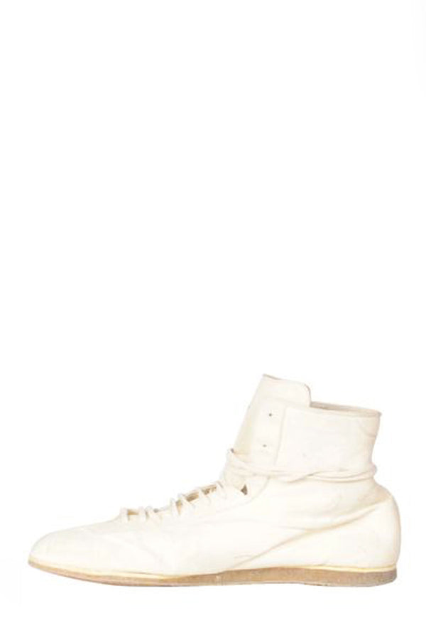 GUIDI RN02P Kangaroo Sneaker In White - NOBLEMARS