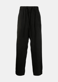 Ziggy Chen Dark Brown Drawstring Tapered Trousers - NOBLEMARS